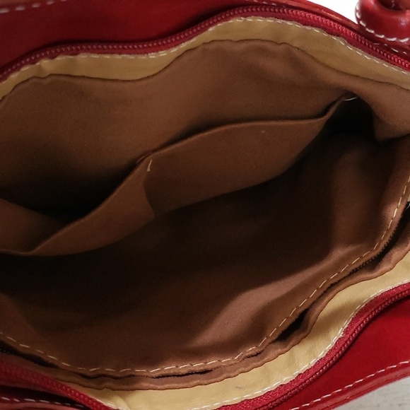 Florence red convertible shoulder/backpack bag